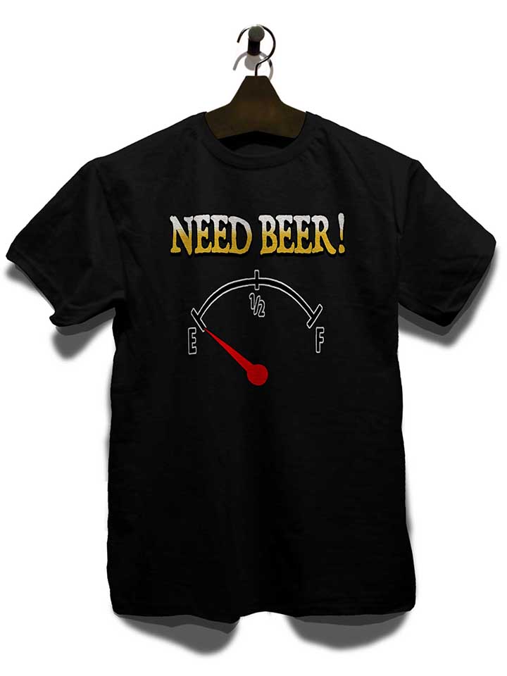 need-beer-t-shirt schwarz 3