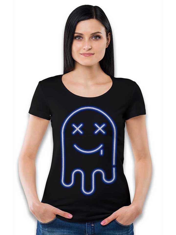 neon-ghost-damen-t-shirt schwarz 2