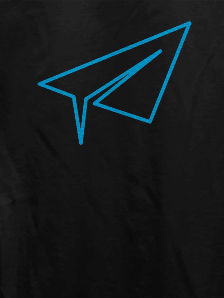neon-paperairplane-damen-t-shirt schwarz 4