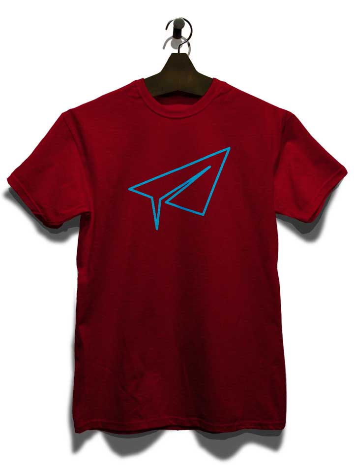 neon-paperairplane-t-shirt bordeaux 3