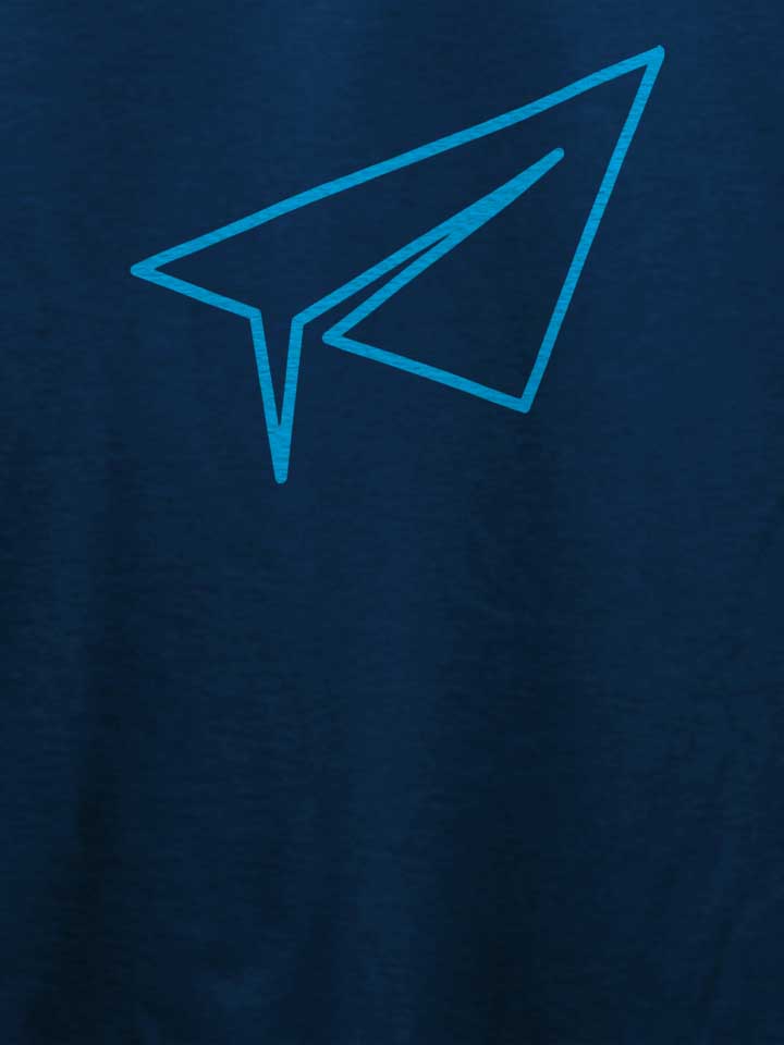 neon-paperairplane-t-shirt dunkelblau 4