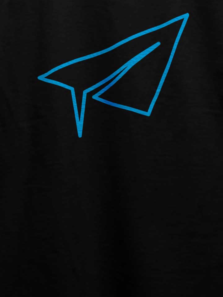 neon-paperairplane-t-shirt schwarz 4