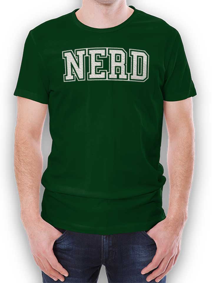 Nerd Logo T-Shirt dunkelgruen L