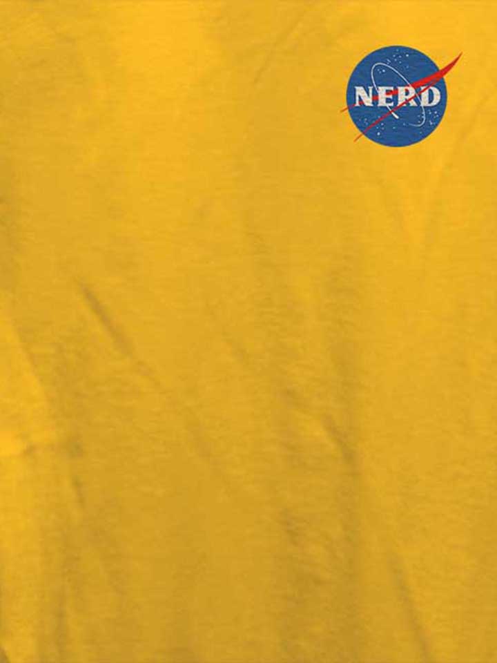 nerd-nasa-chest-print-damen-t-shirt gelb 4