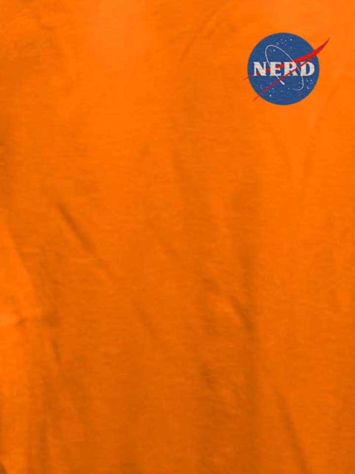 nerd-nasa-chest-print-damen-t-shirt orange 4