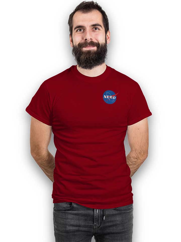 nerd-nasa-chest-print-t-shirt bordeaux 2