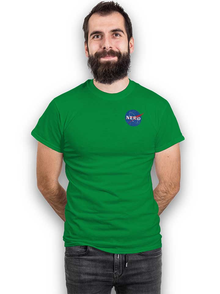 nerd-nasa-chest-print-t-shirt gruen 2
