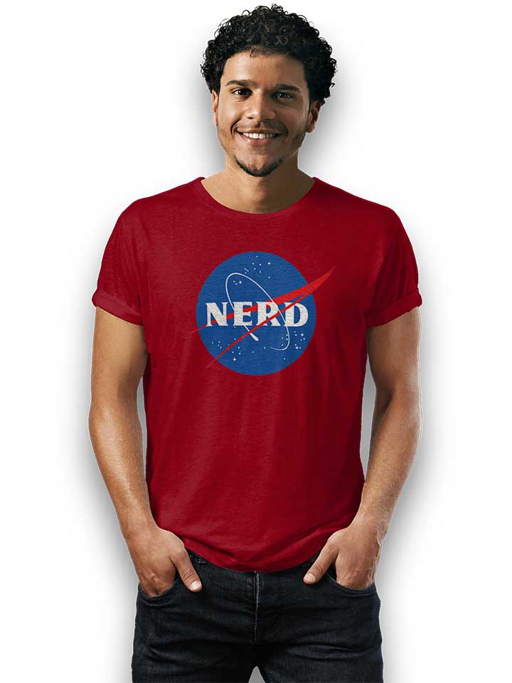 nerd-nasa-t-shirt bordeaux 2