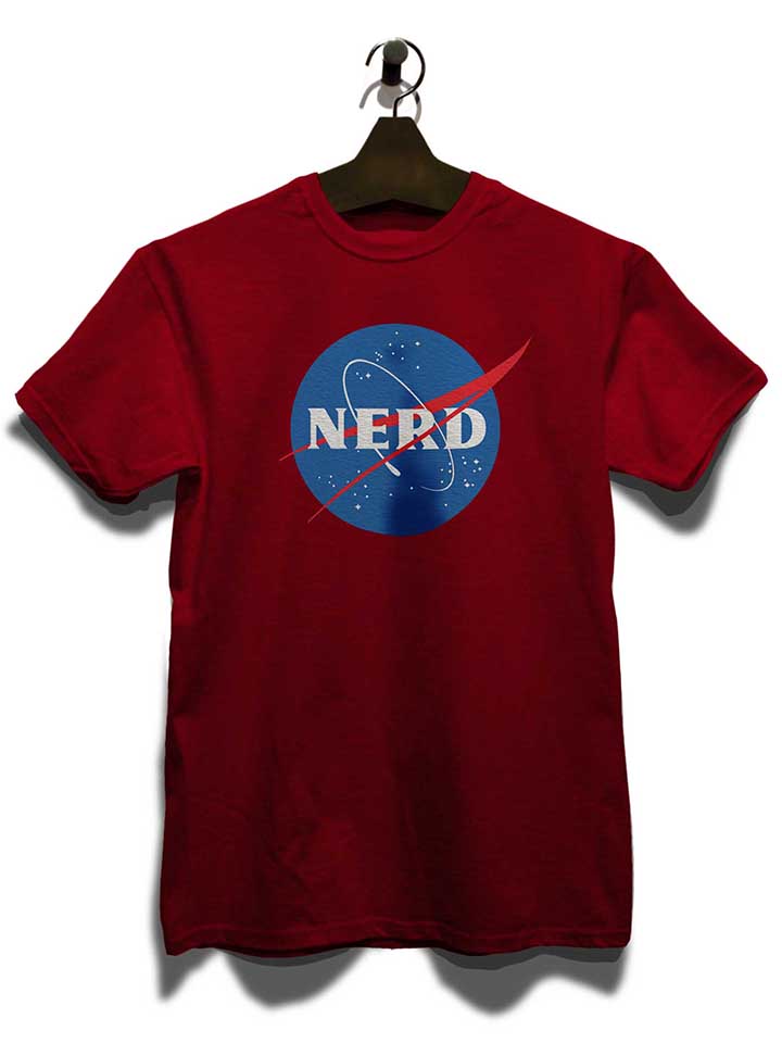 nerd-nasa-t-shirt bordeaux 3