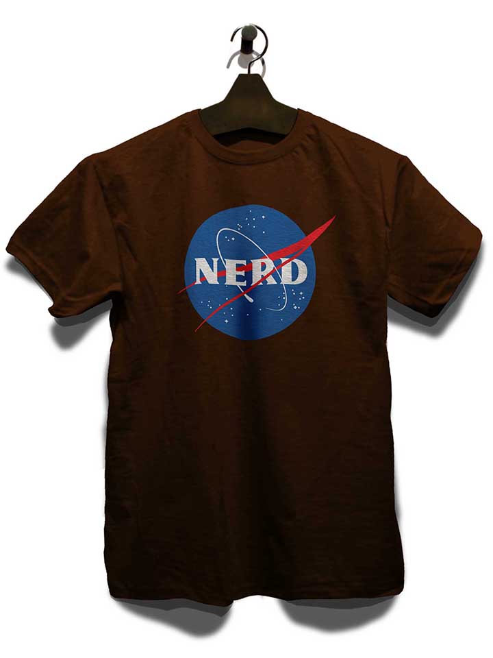 nerd-nasa-t-shirt braun 3