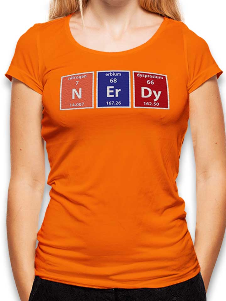 Nerdy Elements Damen T-Shirt orange L