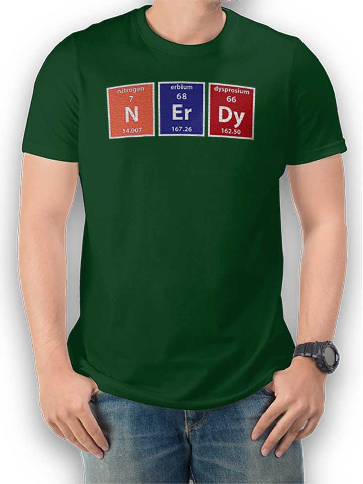 Nerdy Elements T-Shirt dunkelgruen L