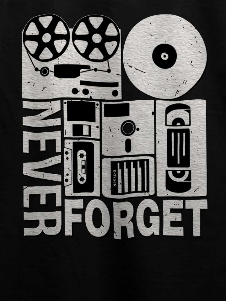 never-forget-analog-media-t-shirt schwarz 4