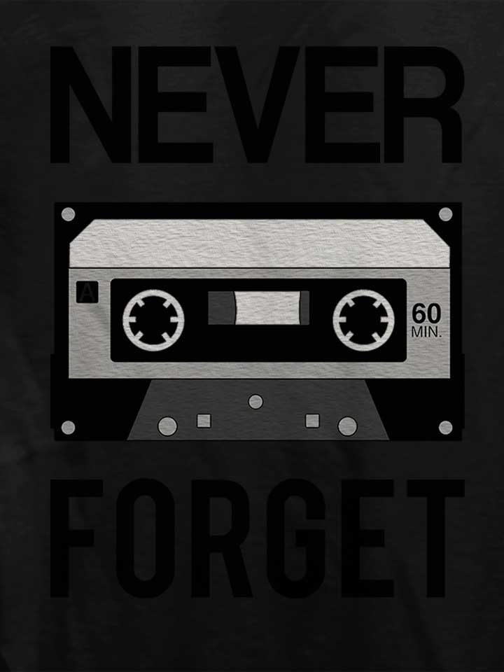 never-forget-cassette-damen-t-shirt schwarz 4