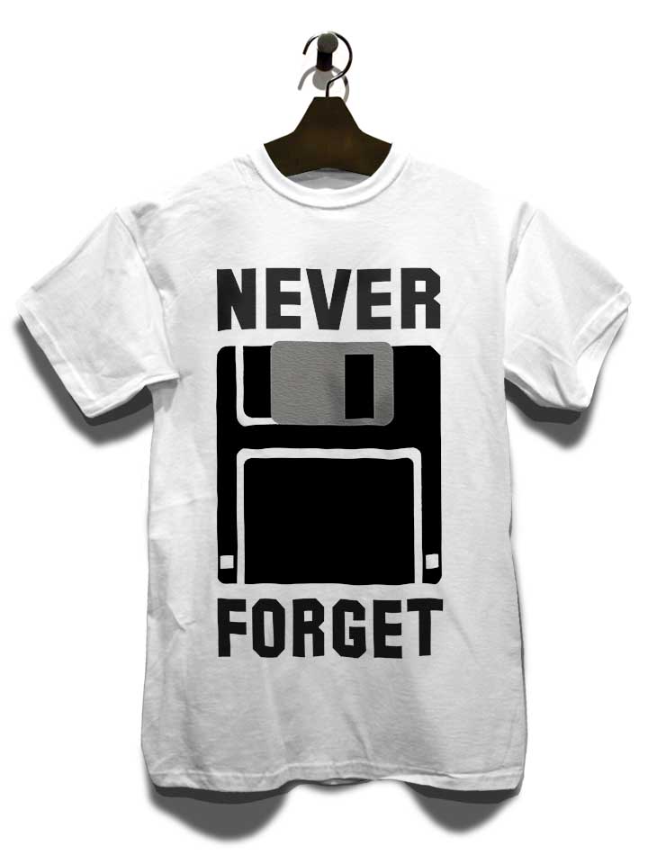 never-forget-floppy-disc-t-shirt weiss 3