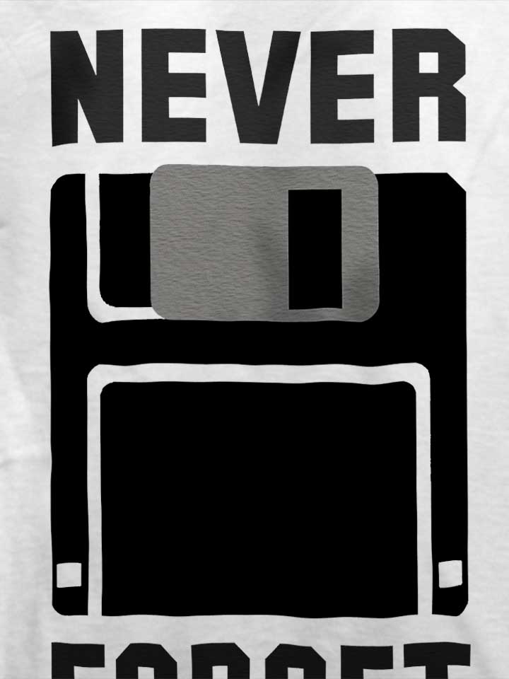 never-forget-floppy-disc-t-shirt weiss 4
