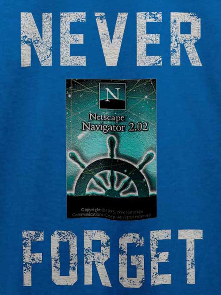 never-forget-netscape-navigator-t-shirt royal 4