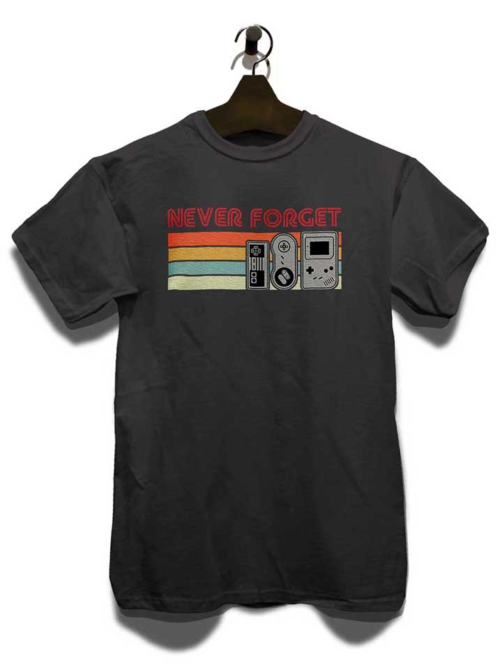 never-forget-oldschool-game-controller-t-shirt dunkelgrau 3