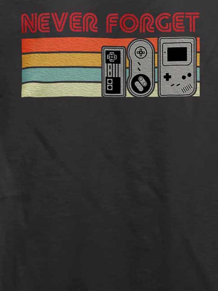 never-forget-oldschool-game-controller-t-shirt dunkelgrau 4