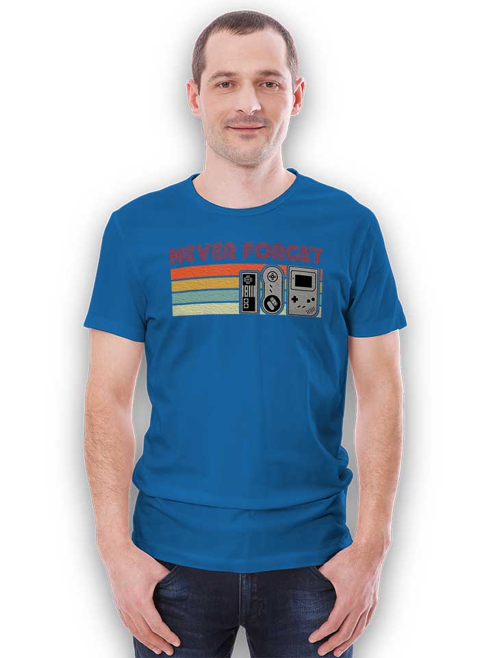 never-forget-oldschool-game-controller-t-shirt royal 2
