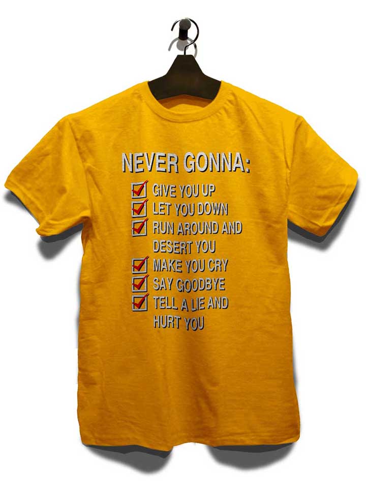 never-gonna-give-you-up-t-shirt gelb 3