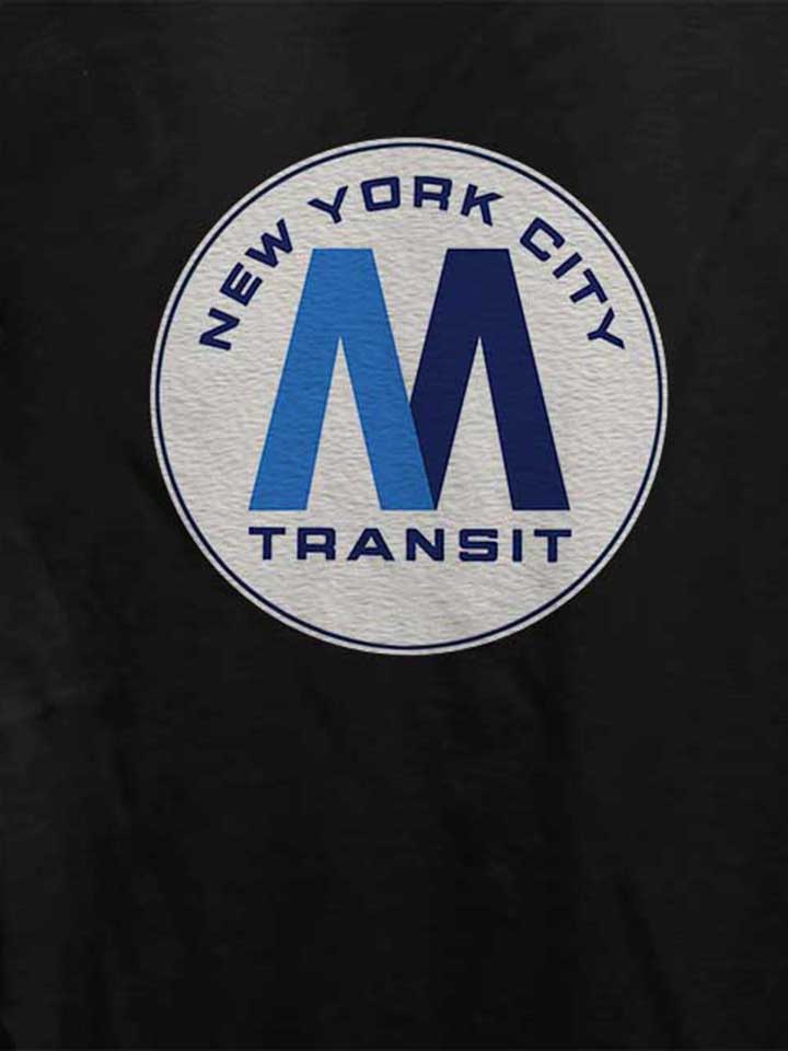 new-york-city-transit-subway-logo-damen-t-shirt schwarz 4