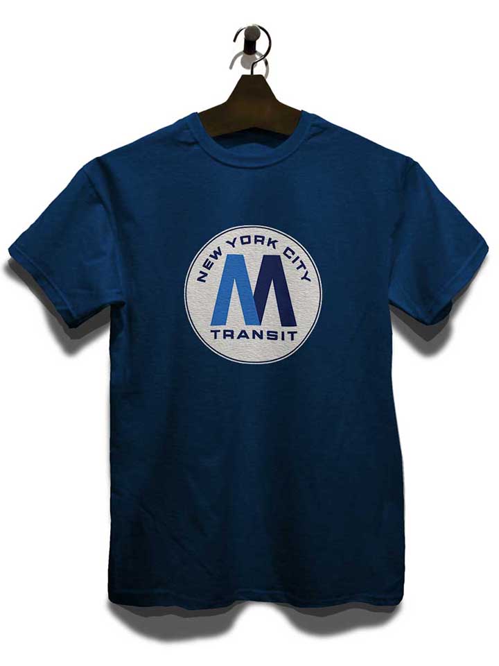 new-york-city-transit-subway-logo-t-shirt dunkelblau 3