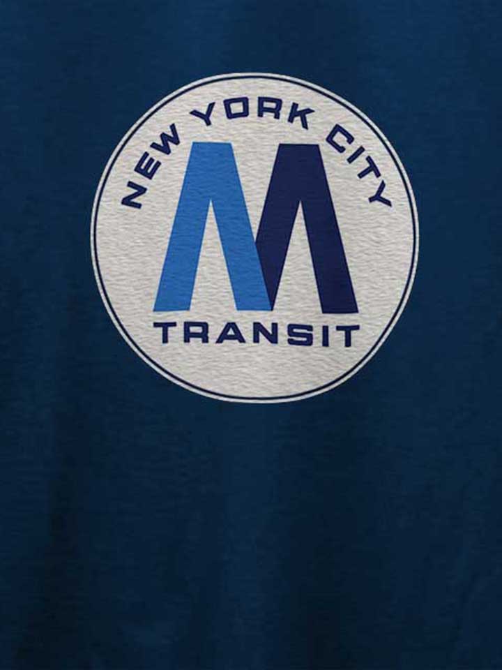 new-york-city-transit-subway-logo-t-shirt dunkelblau 4