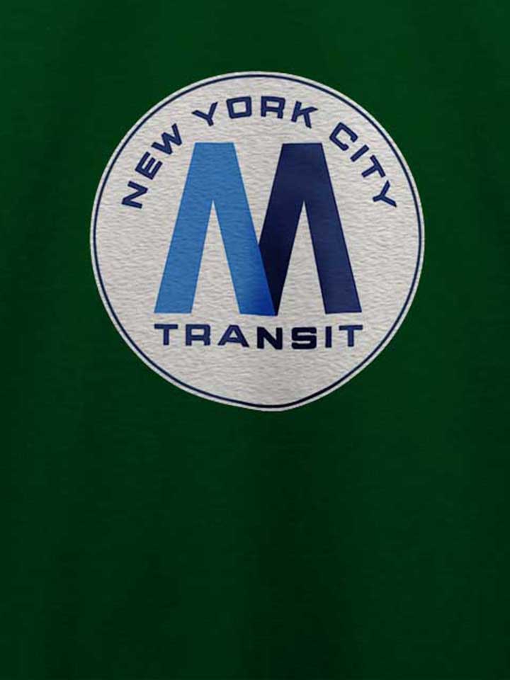 new-york-city-transit-subway-logo-t-shirt dunkelgruen 4