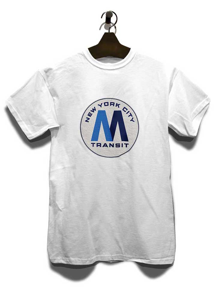 new-york-city-transit-subway-logo-t-shirt weiss 3