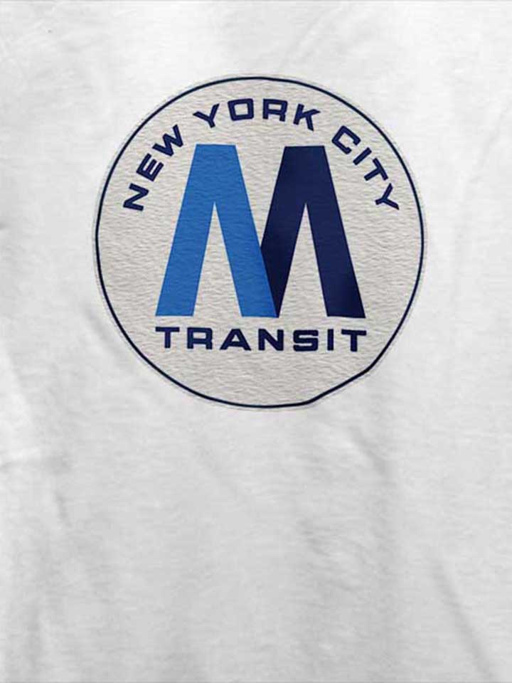 new-york-city-transit-subway-logo-t-shirt weiss 4