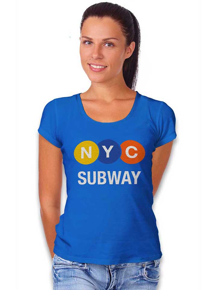 newyork-city-subway-damen-t-shirt royal 2