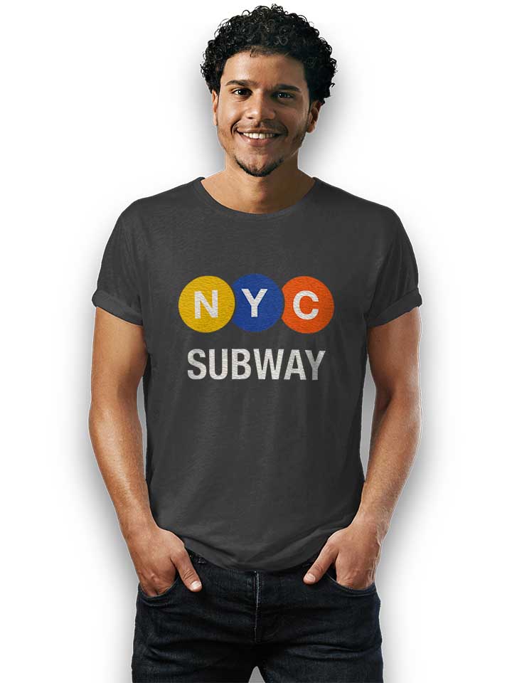 newyork-city-subway-t-shirt dunkelgrau 2