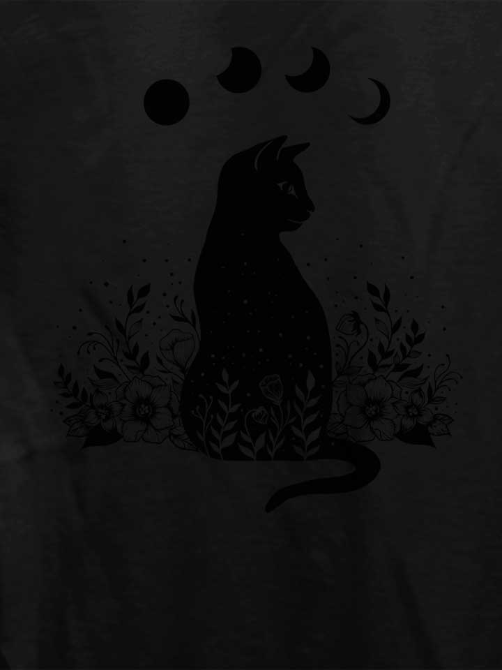 night-garden-cat-damen-t-shirt schwarz 4