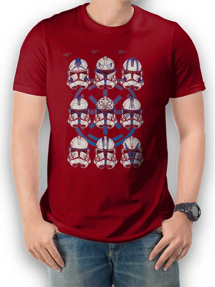 Nine Stormtroopers T-Shirt bordeaux L