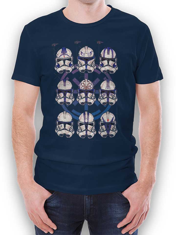 Nine Stormtroopers T-Shirt dunkelblau L