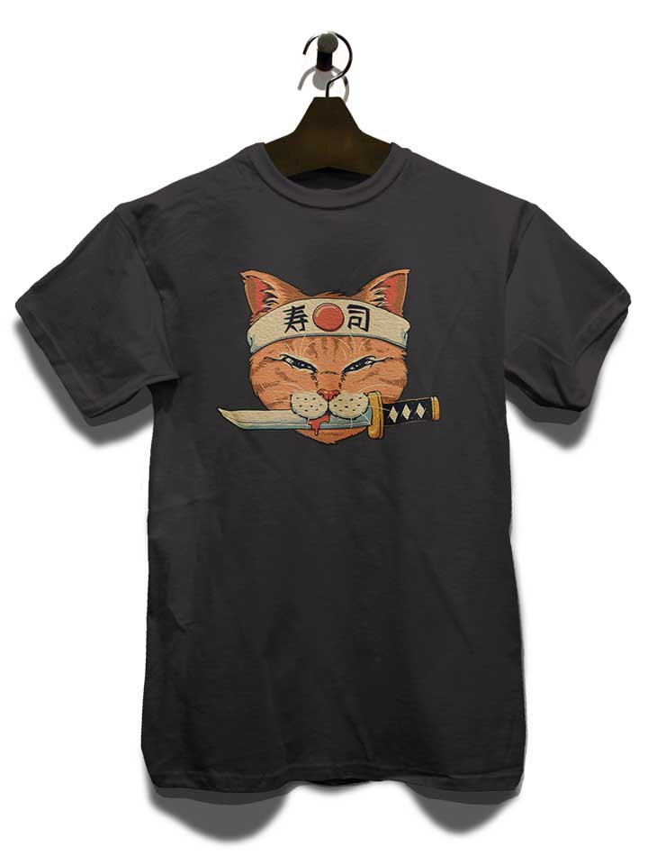 ninja-cat-03-t-shirt dunkelgrau 3