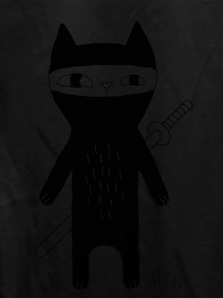 ninja-cat-damen-t-shirt schwarz 4