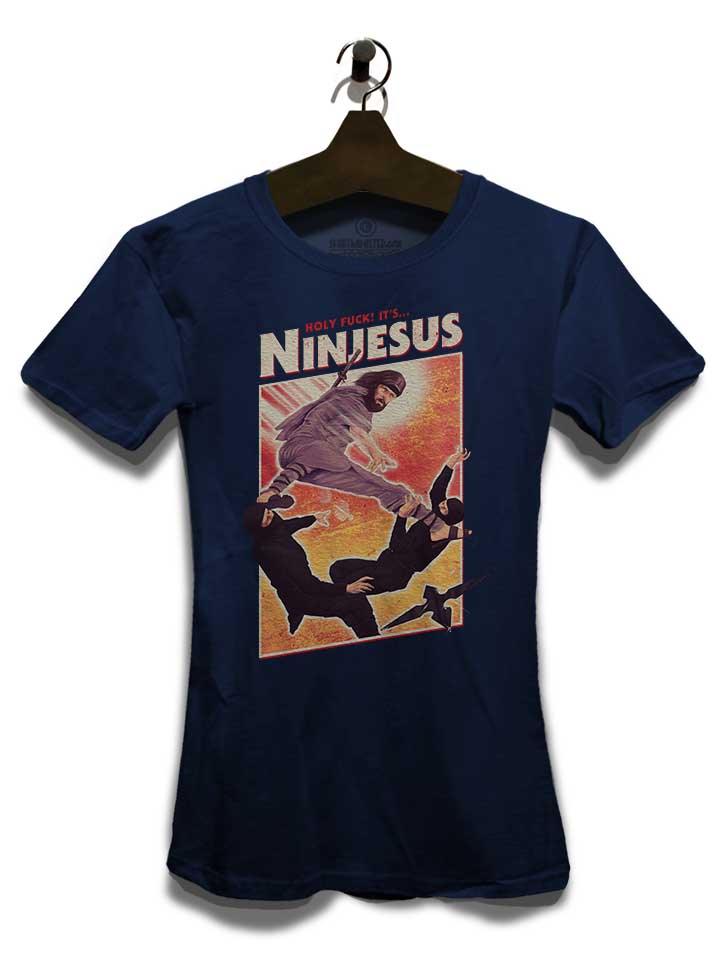 ninjesus-damen-t-shirt dunkelblau 3