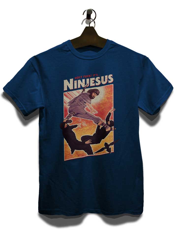 ninjesus-t-shirt dunkelblau 3