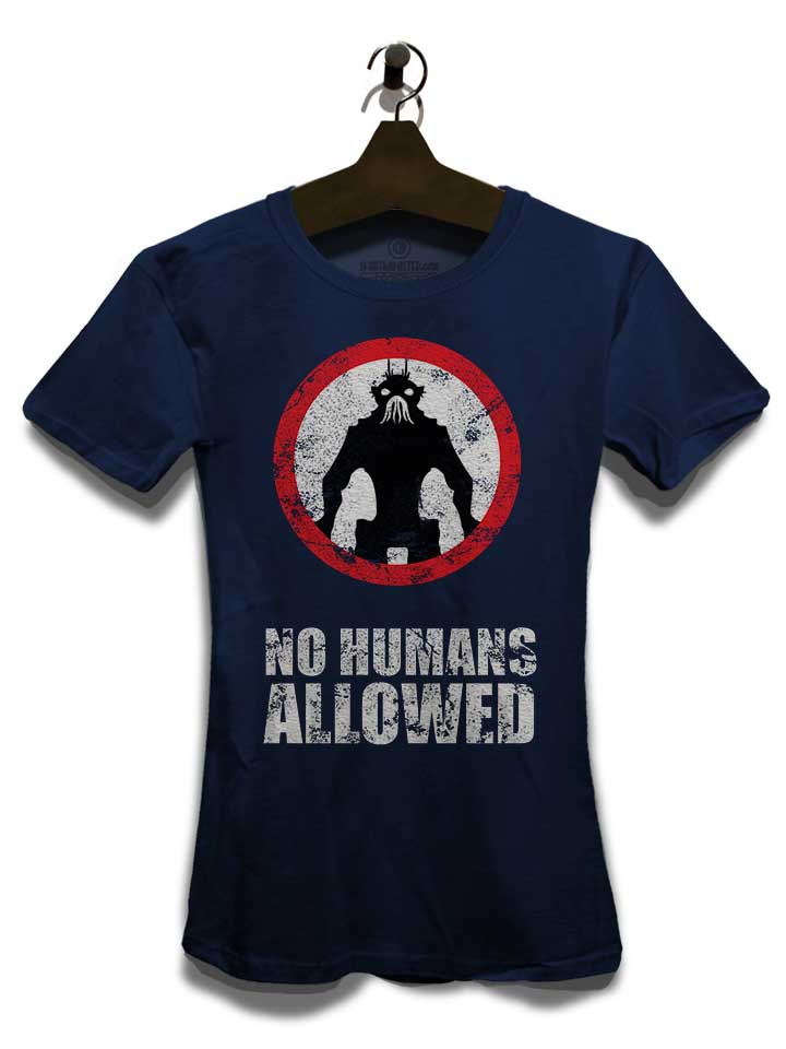 no-humans-allowed-damen-t-shirt dunkelblau 3