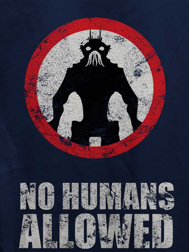 no-humans-allowed-damen-t-shirt dunkelblau 4