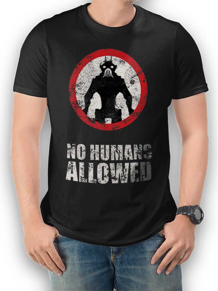 No Humans Allowed T-Shirt noir L