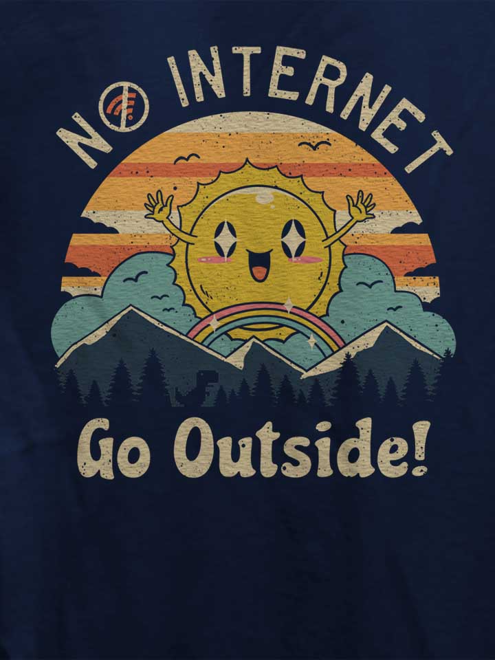 no-internet-vibes-damen-t-shirt dunkelblau 4