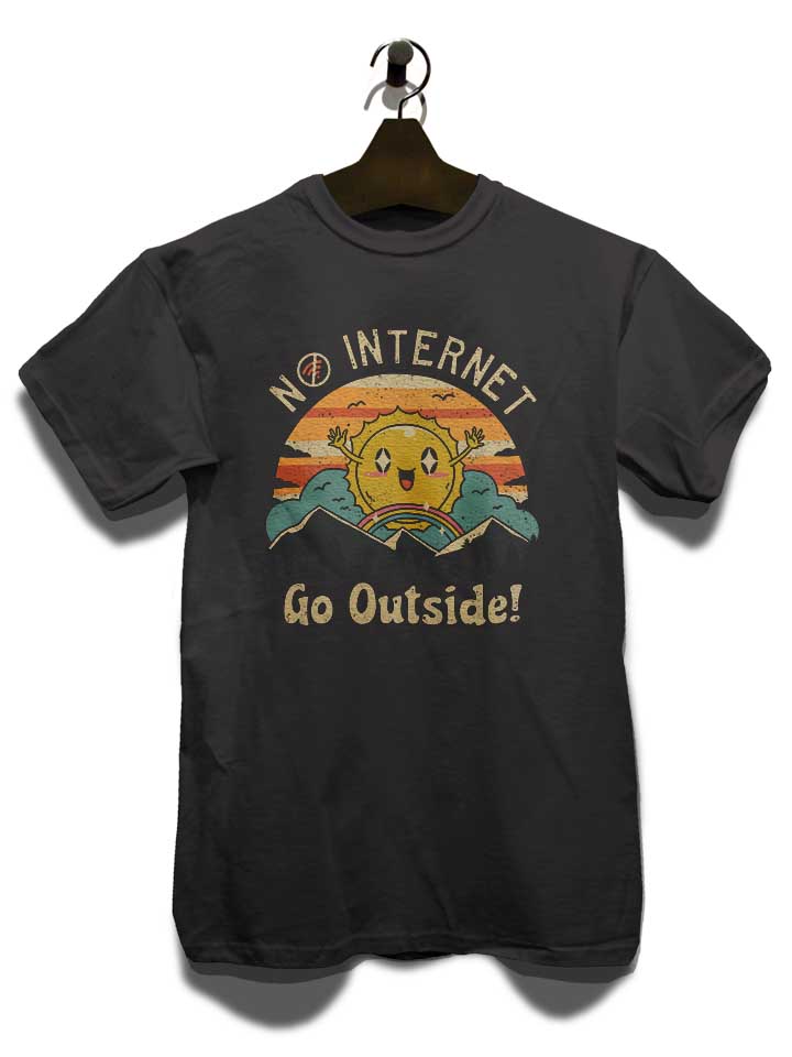 no-internet-vibes-t-shirt dunkelgrau 3