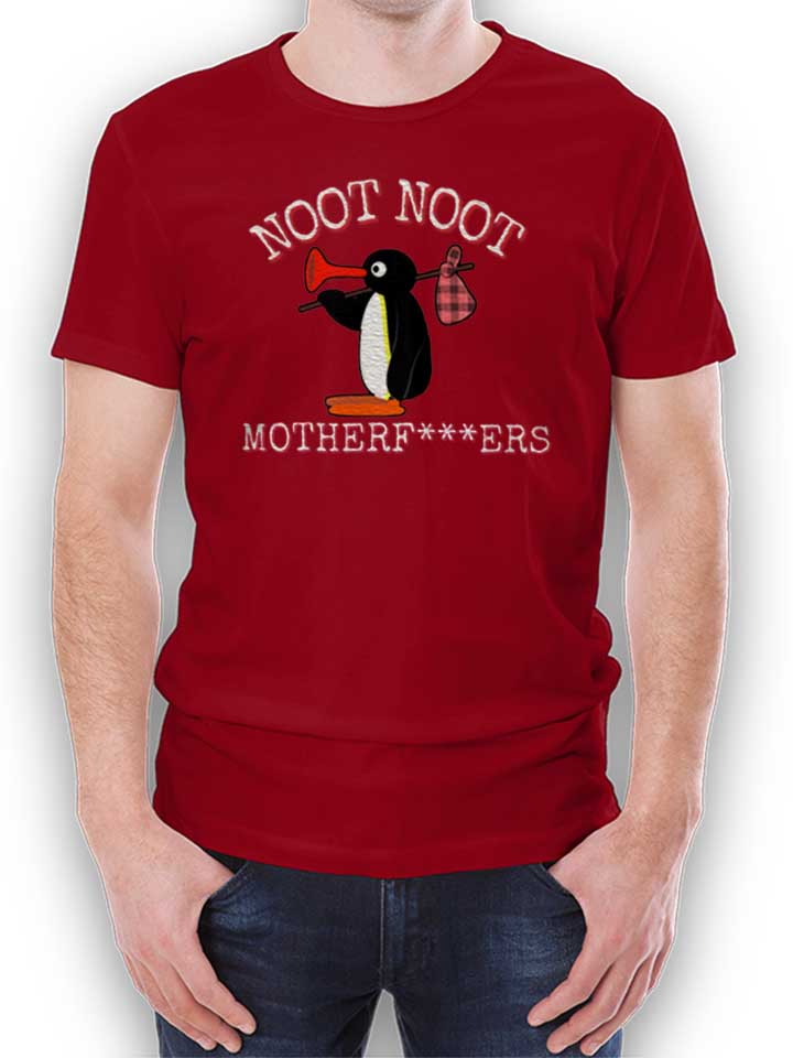 noot-noot-penguin-t-shirt bordeaux 1