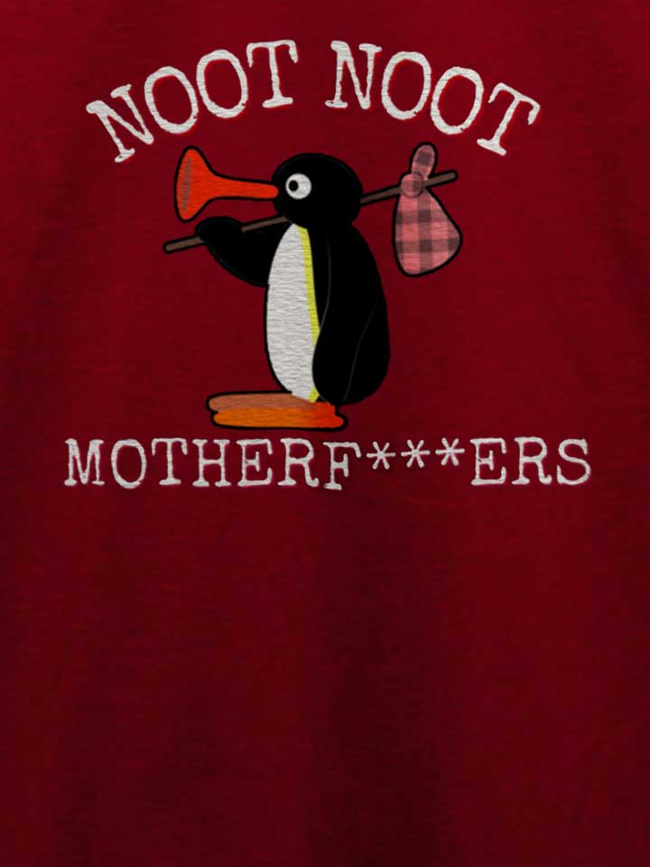 noot-noot-penguin-t-shirt bordeaux 4