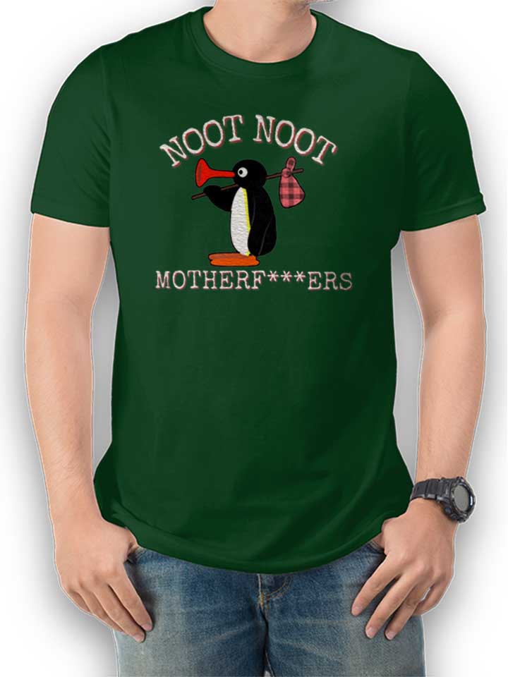 Noot Noot Penguin T-Shirt dark-green L