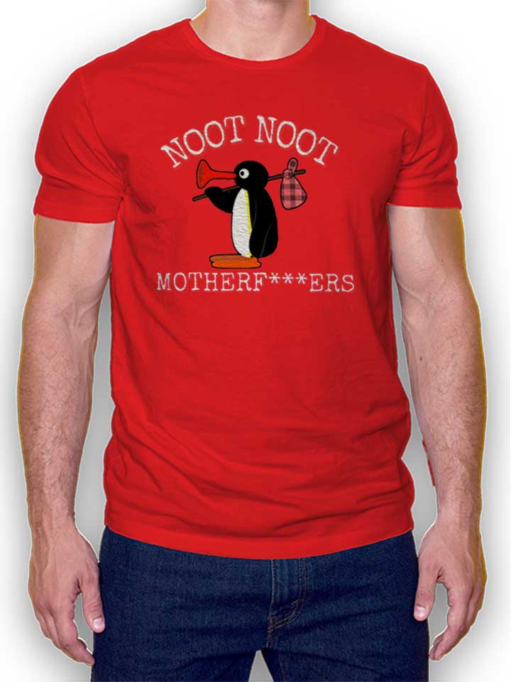 Noot Noot Penguin Camiseta rojo L