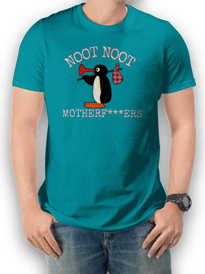 Noot Noot Penguin T-Shirt tuerkis L